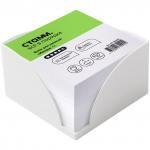 Блок для записей СТАММ Имидж+, 9*9*4,5см, пластиковый бокс, белый, БЗ-995302