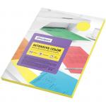 Бумага цветная OfficeSpace Intensive Color, А4, 80г/м2, 100л., (желтый), IC_38227