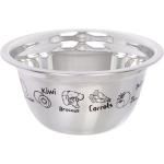 Миска из нержавеющей стали 0,8л 16*7,5см с рисунком