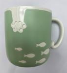 Кружка пластиковая 300мл Котик рыболов, микс цветов