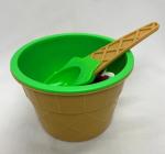 Креманка для мороженого ICE CREAM с ложкой