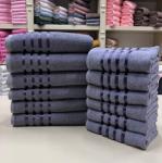 Полотенце махровое 400 г/мкв 70*135 "LINES" антрацитовый АГХ