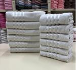 Полотенце махровое 400 г/мкв 70*135 "LINES" Кремовый АГХ