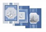 К-т полотенец "Гуси" 50*60 см. - 3 шт. вафля хлопок 100%