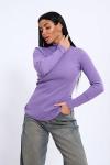 Водолазка женская, рибана (01044, сиреневый)