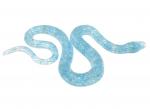 Змея из смолы с крошкой аквамарина 290*160*13мм