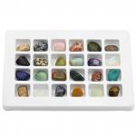 Коллекция минералов драгоценных камней 210*130*17мм, 24 видов камней