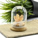 Сувенир цитрин в стеклянной колбе 53*53*75мм.