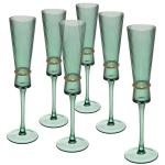 Бокал для шампанского 180мл VIVALDI в наборе 6шт, зеленый