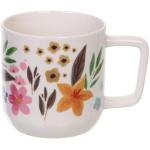 Кружка керамическая 390мл Цветочный рай, микс рисунков