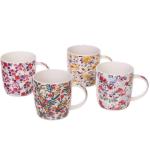 Кружка керамическая 370мл Цветочная мелодия, микс рисунков