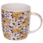 Кружка керамическая 370мл Цветочная мелодия, микс рисунков