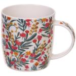 Кружка керамическая 370мл Цветочная мелодия, микс рисунков