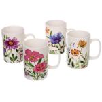 Кружка керамическая 400мл Летние цветы, микс рисунков