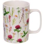 Кружка керамическая 400мл Мелодия цветов, микс рисунков