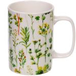 Кружка керамическая 400мл Мелодия цветов, микс рисунков