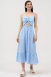 Платье Lenata 16501 голубой с рисунком