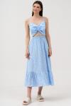 Платье Lenata 16501 голубой с рисунком