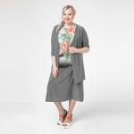 Кардиган, трикотаж, серый