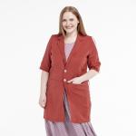 Жакет, текстиль, красный