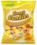 Карамель леденцовая с медовой начинкой Woogie Honey Candies - candies with honey filling 150 г