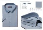 1SBR009+3s** Сорочка муж. кор. рукав, притал., светло-синий, BROSTEM