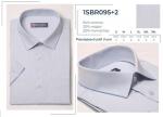 1SBR095+2s** Сорочка муж. кор. рукав, притал., голубой, BROSTEM