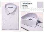 1SBR095+3s** Сорочка муж. кор. рукав, притал., сиреневый, BROSTEM