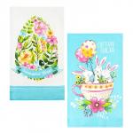 Набор кухонных полотенец Доляна «Пасхальные забавы» 35?60 см-2 шт., 100% хлопок