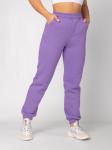 Брюки женские футер начес 3-х нитка пенье "РОКСИ" СИРЕНЬ