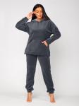 Костюм женский велюровый с брюками "АИША" ГРАФИТ