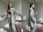 Костюм женский  SET065/03/Белый, синий