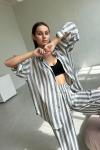 Костюм женский  SET065/03/Белый, синий