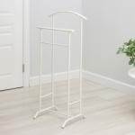 Вешалка костюмная «Стиль-3», 47?34,8?108 см, белая