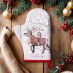 Варежка-прихватка Этель «Лесные звери» 20?28 см, саржа, 100% хлопок, ватин 250 г/м?