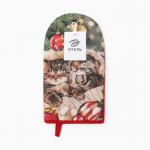 Варежка-прихватка Этель «Счастливы вместе» 15?28 см, саржа, 100% хлопок, ватин 250 г/м?