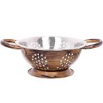 Дуршлаг из нержавеющей стали 0,7л 18см с 2-мя ручками цвет Антик