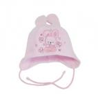 Шапочка Зайка велюровая с ушками