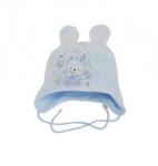 Шапочка Зайка велюровая с ушками