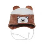 Шапочка Мишка велюровая с ушками