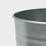 Вазон оцинкованный с ручками, 11 л, d=21 см, h=49 см, ГОСТ