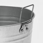 Вазон оцинкованный с ручками, 7 л, d=21 см, h=29 см, ГОСТ