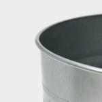 Вазон оцинкованный с ручками, 9 л, d=21 см, h=40 см, ГОСТ