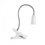 Патрон на гибкой ножке под лампу, E27, 30 см, с выключателем, 220 В, белый