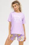 Пижама "Амалия", шорты (лаванда)
