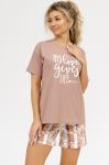 Пижама "Амалия", шорты (капучино)