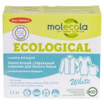 [MOLECOLA] Порошок для стирки белого белья WHITE экологичный, 1,2 кг
