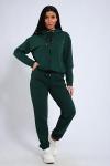 Костюм с брюками, футер с лайкрой 2-х нитка (00907, зеленый)