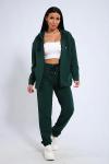 Костюм с брюками, футер с лайкрой 2-х нитка (00907, зеленый)