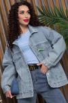Жакет джинсовый Милана (серо-голубая) Б13370-4М